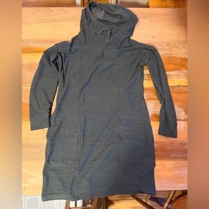 Toad&Co Women's Dark Gray Hooded Knit Dress